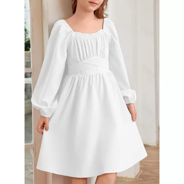 blibean Teen Girls Adjustable Tie Back Dresses Kids Outfits Size 6-15 Years
