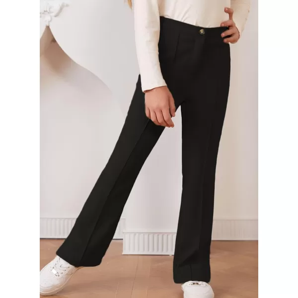 blibean Teen Girls Bell Bottom Pants Dressy Uniform Pants Size 6-15 Years