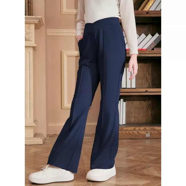 blibean Teen Girls Dress Pants Bell Bottoms School Uniform Leggings Size 6-15 Years