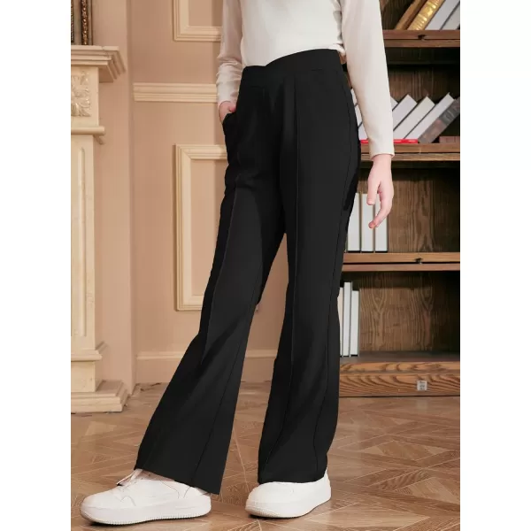 blibean Teen Girls Dress Pants Bell Bottoms School Uniform Leggings Size 6-15 Years