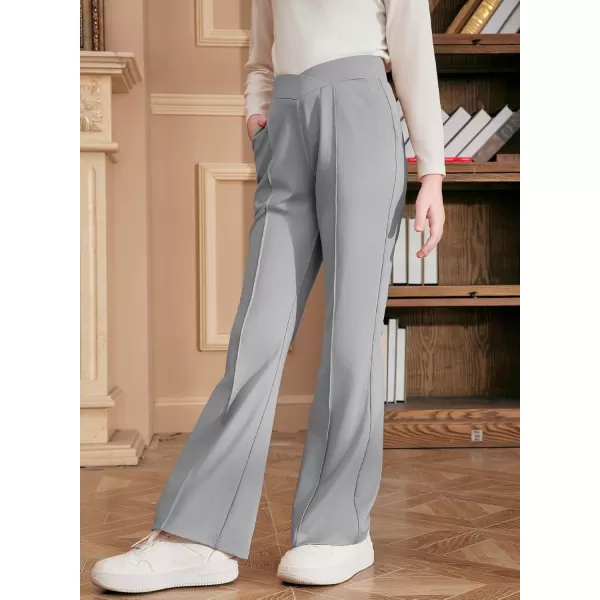 blibean Teen Girls Dress Pants Bell Bottoms School Uniform Leggings Size 6-15 Years