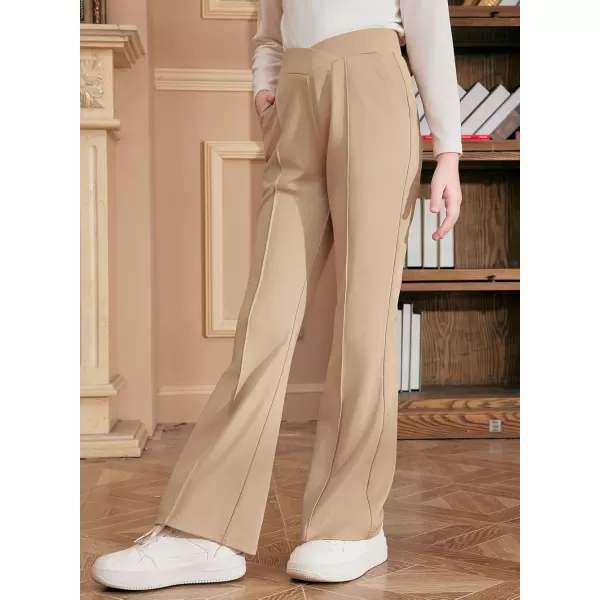 blibean Teen Girls Dress Pants Bell Bottoms School Uniform Leggings Size 6-15 Years