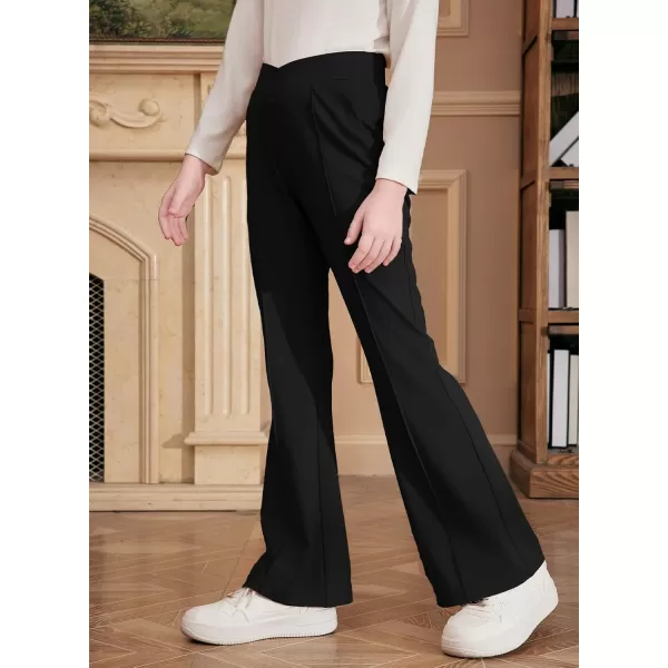 blibean Teen Girls Dress Pants Bell Bottoms School Uniform Leggings Size 6-15 Years