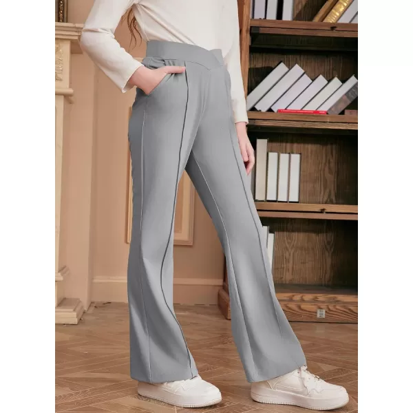 blibean Teen Girls Dress Pants Bell Bottoms School Uniform Leggings Size 6-15 Years