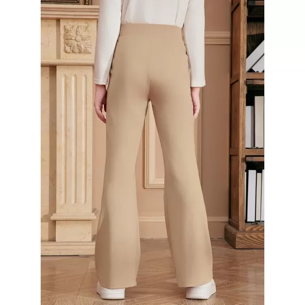 blibean Teen Girls Dress Pants Bell Bottoms School Uniform Leggings Size 6-15 Years