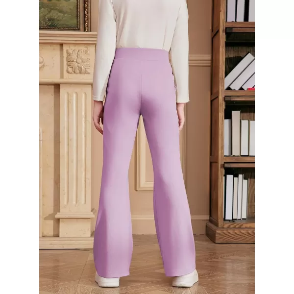 blibean Teen Girls Dress Pants Bell Bottoms School Uniform Leggings Size 6-15 Years