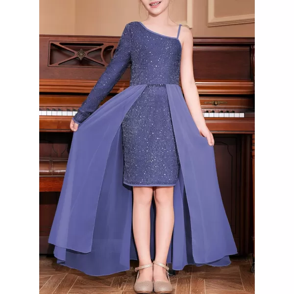 blibean Teen Girls Formal Sequin Dresses Kids Party Dresses Size 6-15 Yeasrs