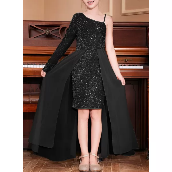blibean Teen Girls Formal Sequin Dresses Kids Party Dresses Size 6-15 Yeasrs