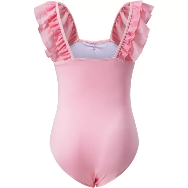 blibean Teen Girls Ruffle Ballet Dance Dress Sparkly Leotard with Skirt Size 4-15 Years
