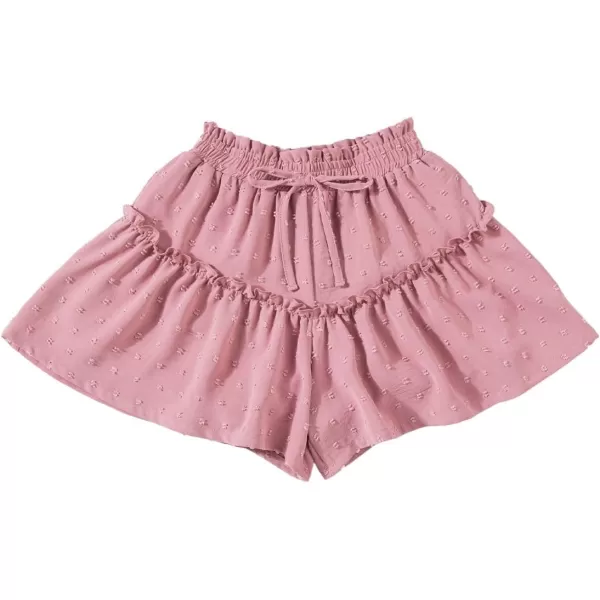 blibean Teen Girls Swiss Dot Shorts Kid Paper Bag Shorts Size 6-15 Years