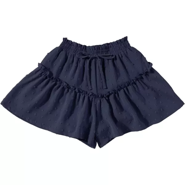 blibean Teen Girls Swiss Dot Shorts Kid Paper Bag Shorts Size 6-15 Years