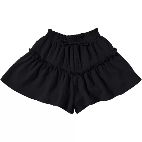 blibean Teen Girls Swiss Dot Shorts Kid Paper Bag Shorts Size 6-15 Years