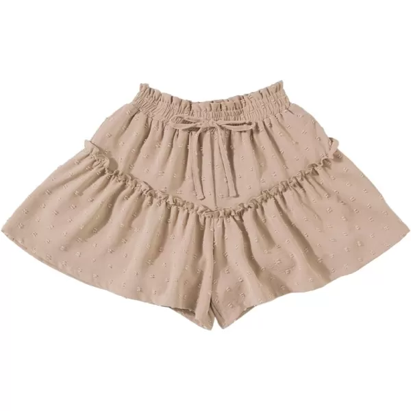 blibean Teen Girls Swiss Dot Shorts Kid Paper Bag Shorts Size 6-15 Years