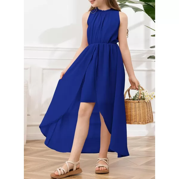 blibean Tween Girls 2024 Dresses Turtleneck Elegant Semi Formal Dress 6-15 Years
