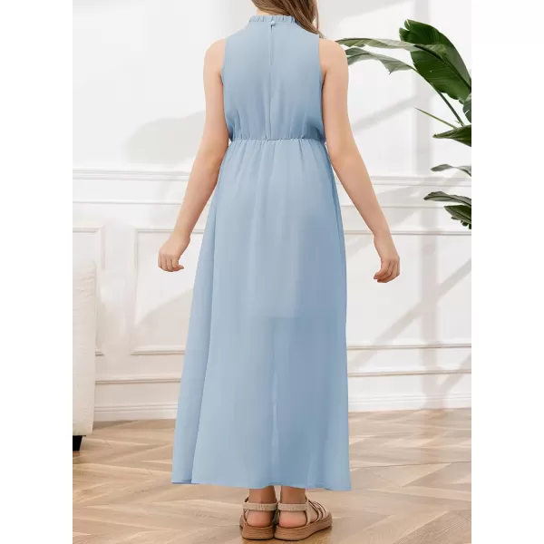 blibean Tween Girls 2024 Dresses Turtleneck Elegant Semi Formal Dress 6-15 Years