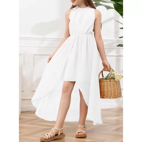 blibean Tween Girls 2024 Dresses Turtleneck Elegant Semi Formal Dress 6-15 Years
