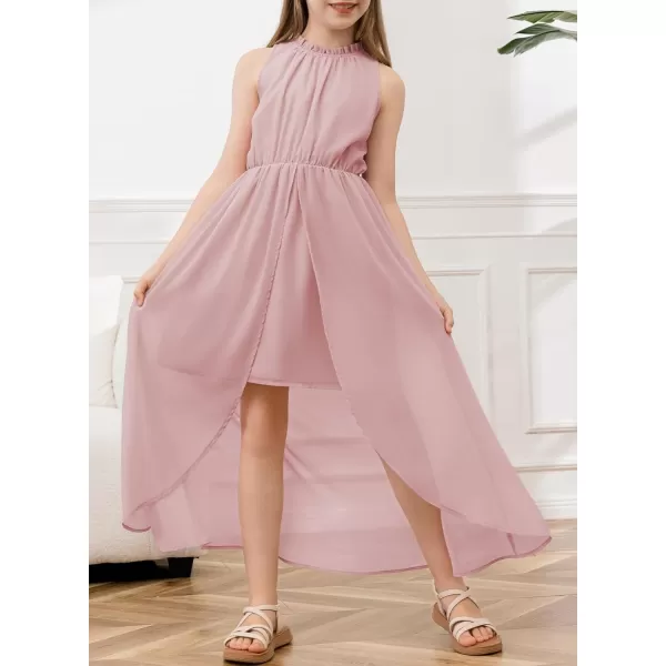 blibean Tween Girls 2024 Dresses Turtleneck Elegant Semi Formal Dress 6-15 Years