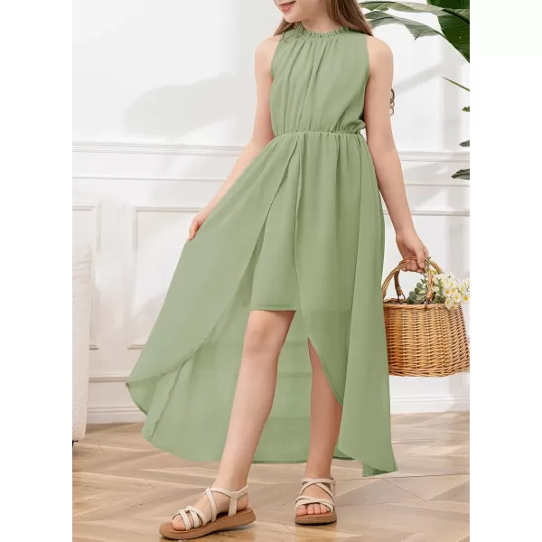 blibean Tween Girls 2024 Dresses Turtleneck Elegant Semi Formal Dress 6-15 Years