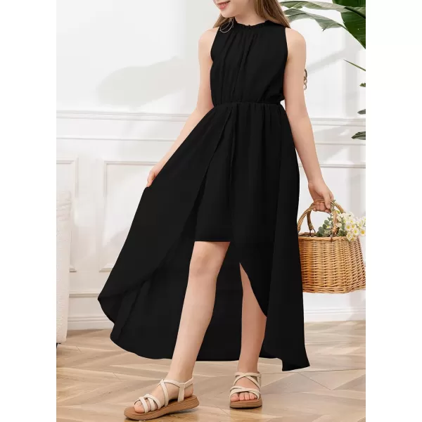 blibean Tween Girls 2024 Dresses Turtleneck Elegant Semi Formal Dress 6-15 Years
