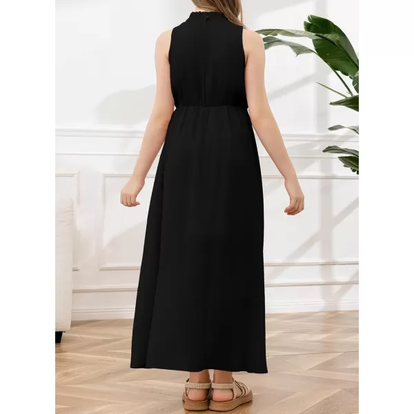 blibean Tween Girls 2024 Dresses Turtleneck Elegant Semi Formal Dress 6-15 Years