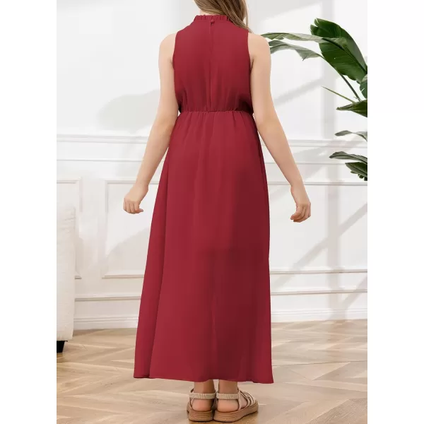 blibean Tween Girls 2024 Dresses Turtleneck Elegant Semi Formal Dress 6-15 Years
