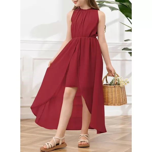 blibean Tween Girls 2024 Dresses Turtleneck Elegant Semi Formal Dress 6-15 Years