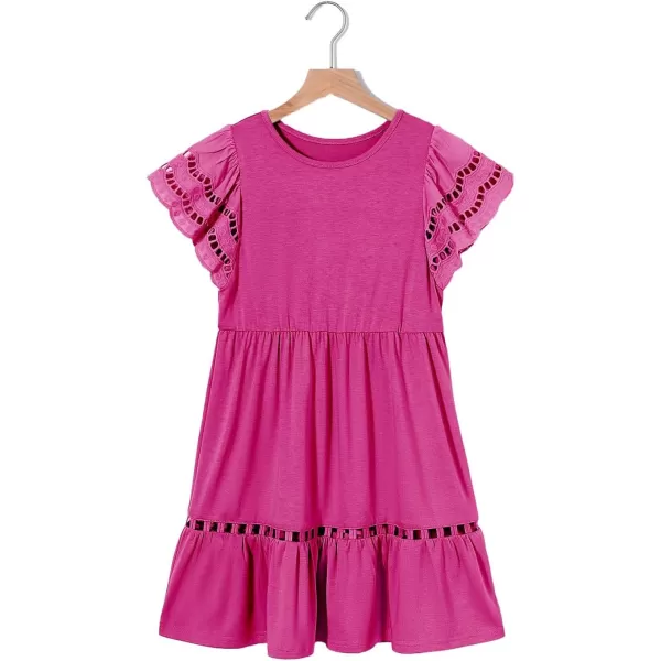blibean Tween Girls Embroidery Sleeve Dress Summer Outfits 6-15 Years