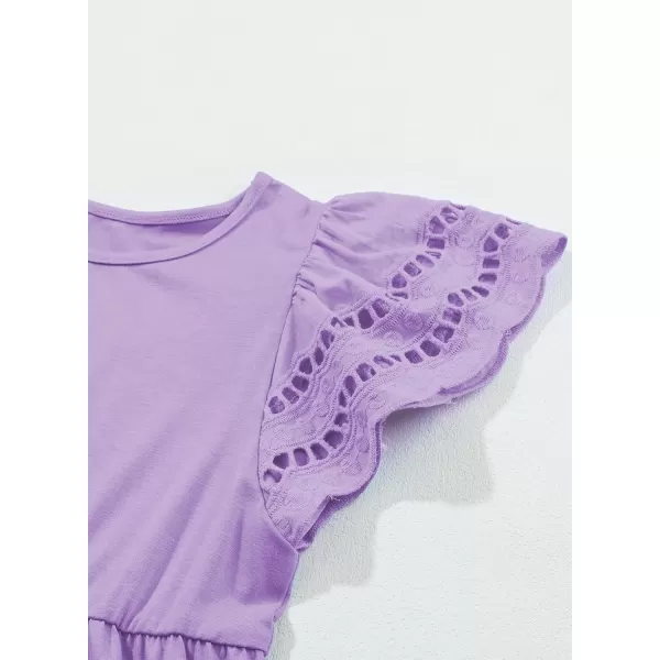 blibean Tween Girls Embroidery Sleeve Dress Summer Outfits 6-15 Years