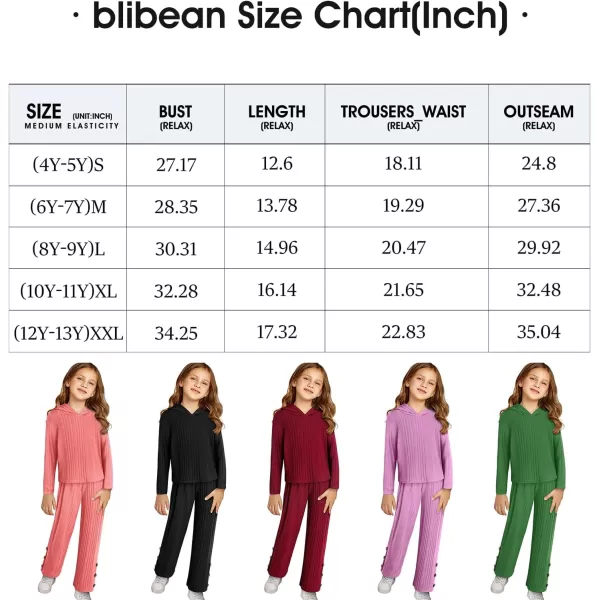 blibean Tween Girls Fall Clothes Sets Kids Sweatsuit Outfit Size 4-13 Years