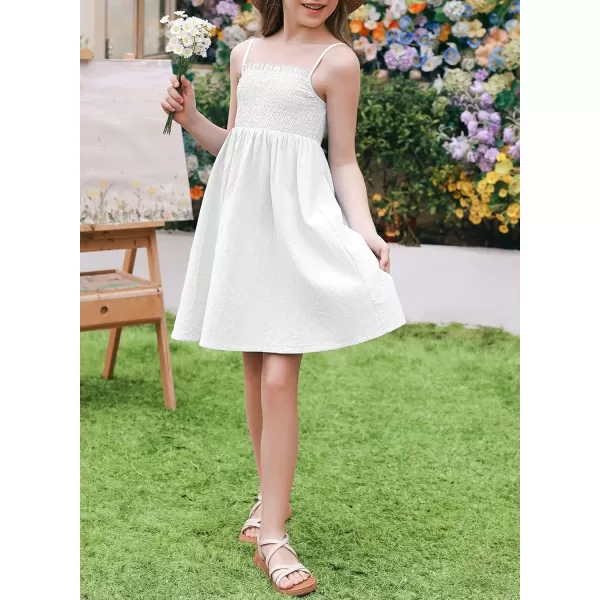 blibean Tween Girls Sundersses Adjustable Strap Dresses Size 4-15 Years Old