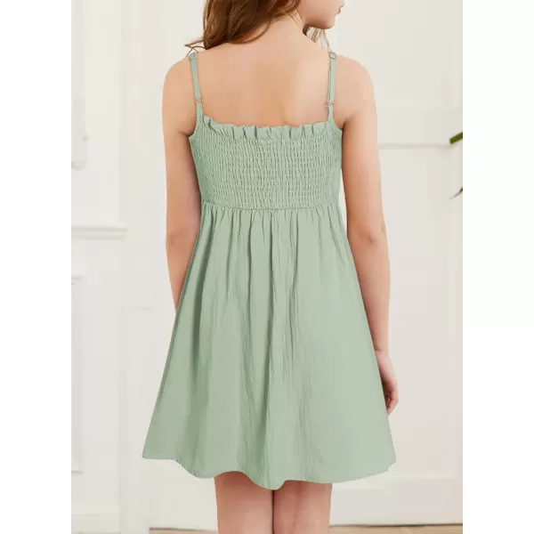 blibean Tween Girls Sundersses Adjustable Strap Dresses Size 4-15 Years Old