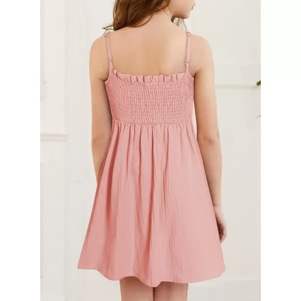blibean Tween Girls Sundersses Adjustable Strap Dresses Size 4-15 Years Old