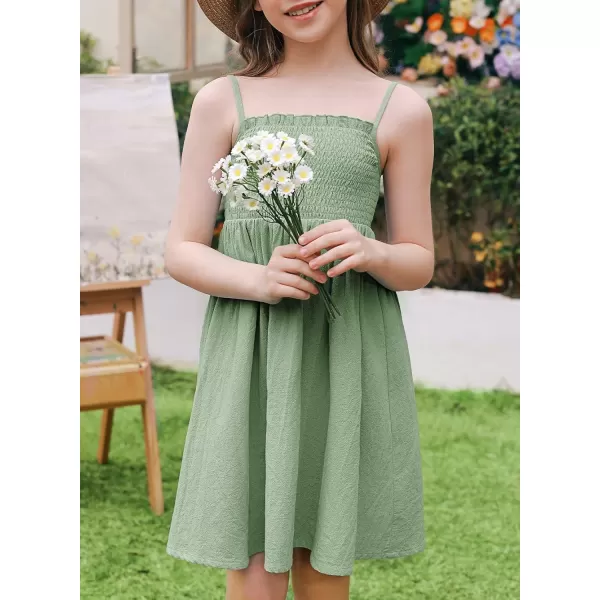 blibean Tween Girls Sundersses Adjustable Strap Dresses Size 4-15 Years Old