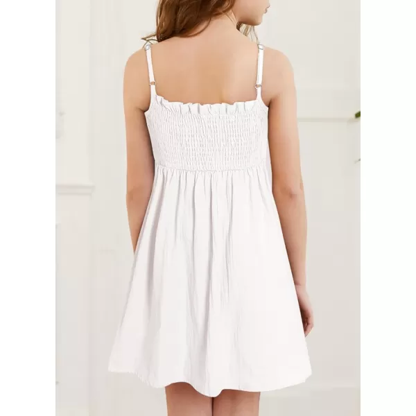 blibean Tween Girls Sundersses Adjustable Strap Dresses Size 4-15 Years Old