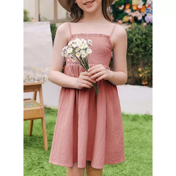 blibean Tween Girls Sundersses Adjustable Strap Dresses Size 4-15 Years Old