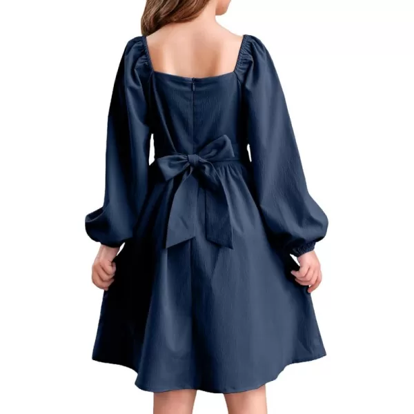 blibean Teen Girls Adjustable Tie Back Dresses Kids Outfits Size 6-15 Years