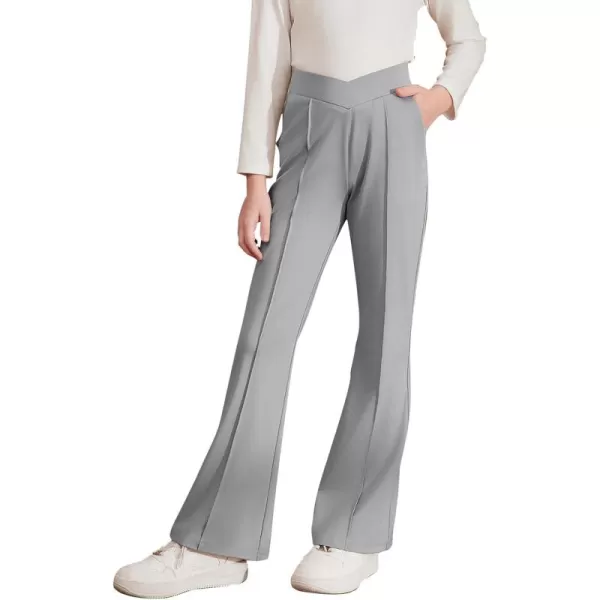 blibean Teen Girls Dress Pants Bell Bottoms School Uniform Leggings Size 6-15 Years