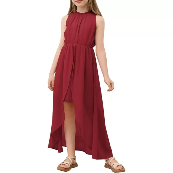 blibean Tween Girls 2024 Dresses Turtleneck Elegant Semi Formal Dress 6-15 Years