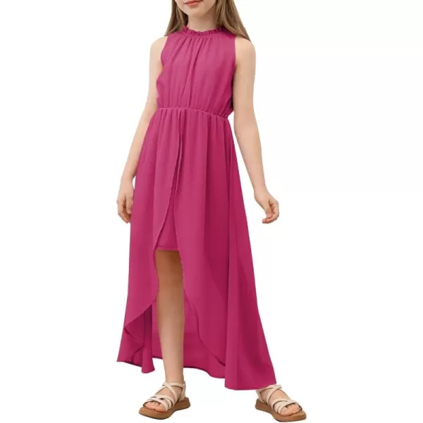 blibean Tween Girls 2024 Dresses Turtleneck Elegant Semi Formal Dress 6-15 Years
