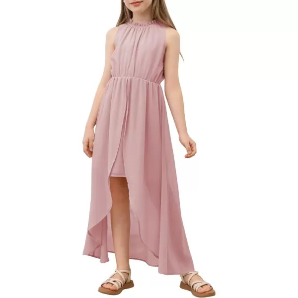 blibean Tween Girls 2024 Dresses Turtleneck Elegant Semi Formal Dress 6-15 Years