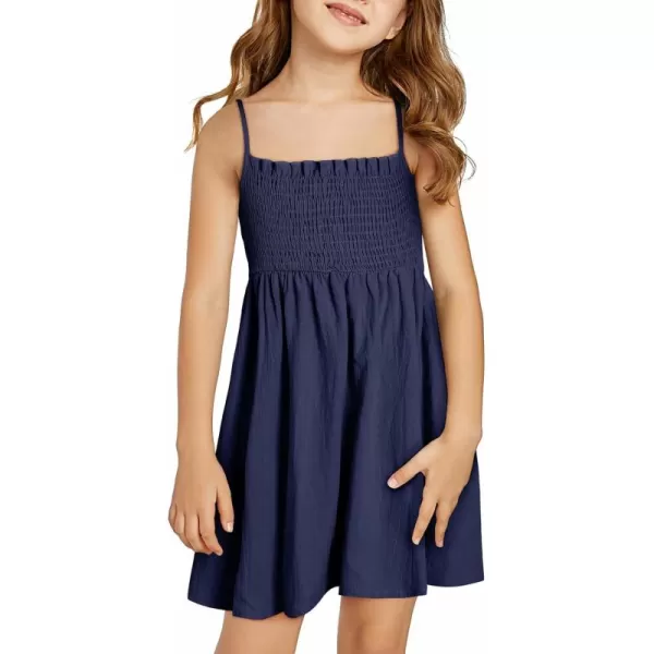 blibean Tween Girls Sundersses Adjustable Strap Dresses Size 4-15 Years Old