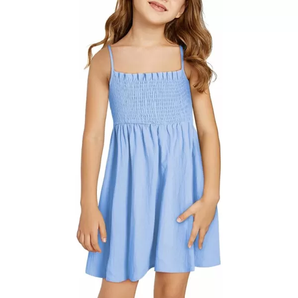 blibean Tween Girls Sundersses Adjustable Strap Dresses Size 4-15 Years Old