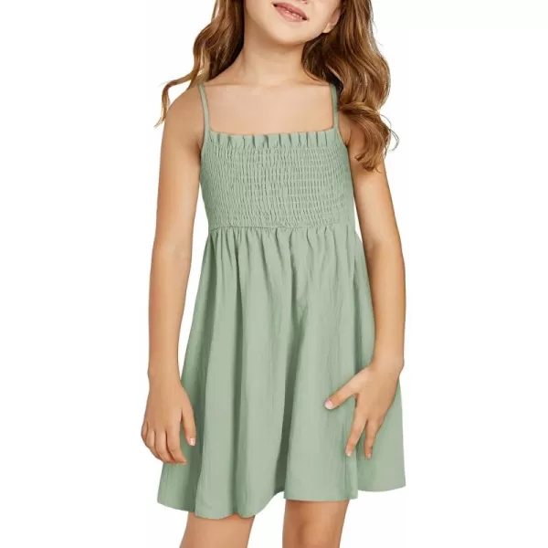 blibean Tween Girls Sundersses Adjustable Strap Dresses Size 4-15 Years Old
