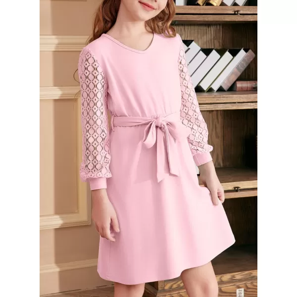 blibean Girls Elegant Lace Semi Formal Dress Kid Cotton Party Outfit Size 6-15 Years