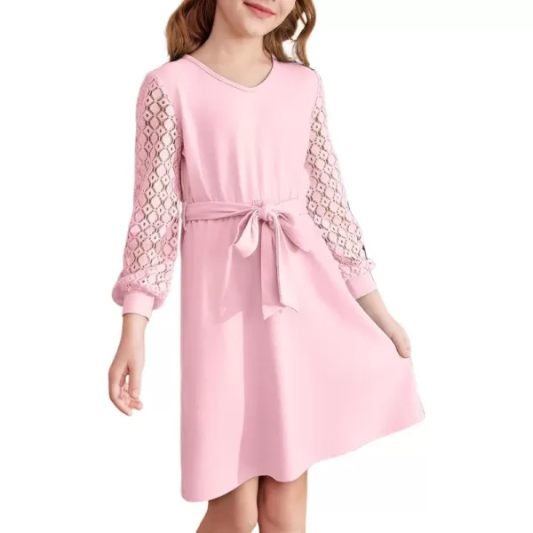 blibean Girls Elegant Lace Semi Formal Dress Kid Cotton Party Outfit Size 6-15 Years