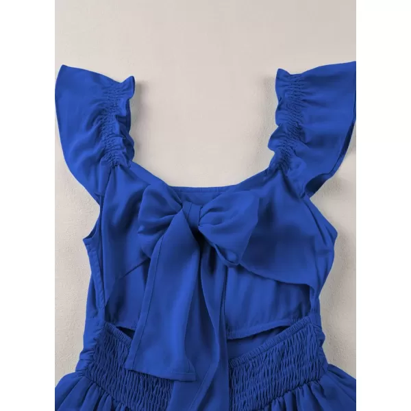 blibean Teen Girls Summer Tie Back Sundreses Kids Ruffle Sleeveless Dresses Size 6-15 Years