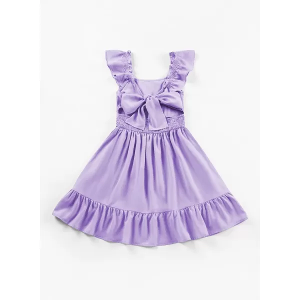 blibean Teen Girls Summer Tie Back Sundreses Kids Ruffle Sleeveless Dresses Size 6-15 Years