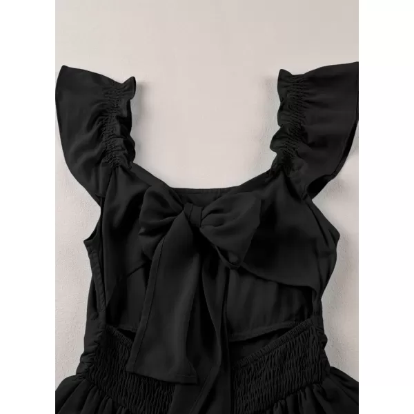 blibean Teen Girls Summer Tie Back Sundreses Kids Ruffle Sleeveless Dresses Size 6-15 Years