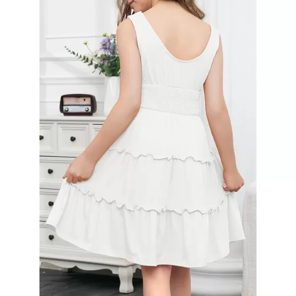 blibean Tween Girls 2024 Dress Sleeveless Tiered Simple Sundress Size 6-15 Years