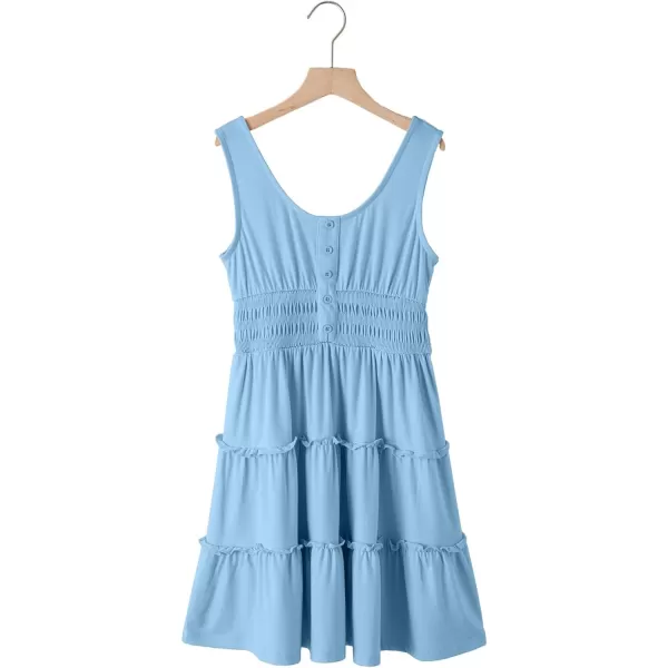 blibean Tween Girls 2024 Dress Sleeveless Tiered Simple Sundress Size 6-15 Years